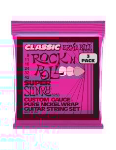Ernie Ball 3253 Super Slinky Clas RnR  3 Pk 9 42