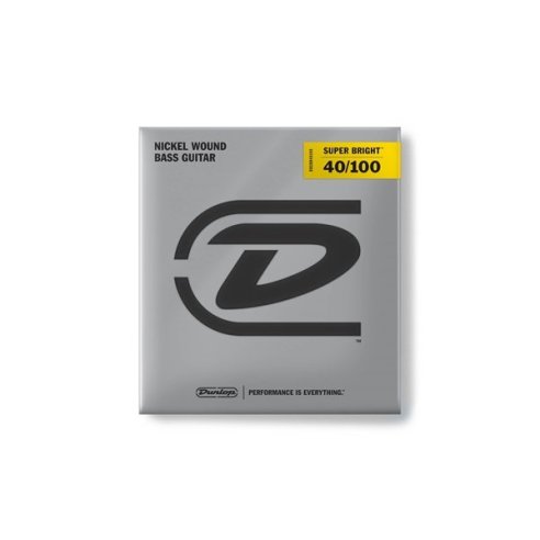 Dunlop DBSBN40100 Super Bright Nickel Wound, Light Set/4