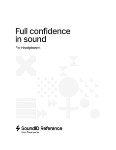 SONARWORKS SoundID Reference Headphone - Codice