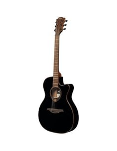 Lag T118ASCE-BLK Chitarra Acustica Auditorium Slim Cutaway EQ Black