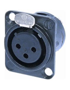 Quik Lok NC/352 GD XLR 3 poli femmina Neutrik (NC3FD-L-B-1)