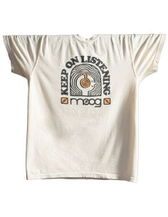 MOOG MUSIC Keep On Listening Tee Large