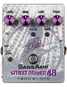 Tech21 FB48 SANSAMP STREET DRIVER - Preamplificatore a pedale signature Frank Bello
