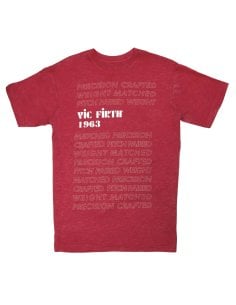 Vic Firth VAT0034-LE 1963 - Red Graphic Tee XL
