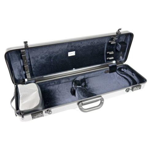BAM ITALIA 2001XLSC CUSTODIA HIGHTECH OBLONG PER VIOLINO - SILVER CARBON
