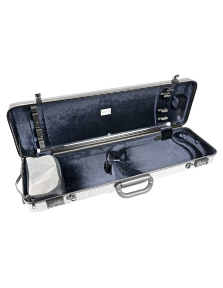 BAM ITALIA 2001XLSC CUSTODIA HIGHTECH OBLONG PER VIOLINO - SILVER CARBON