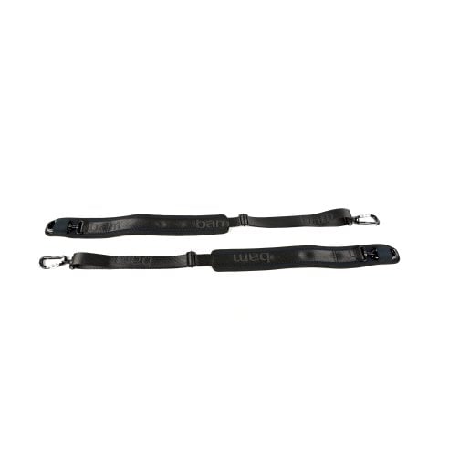 BAM ITALIA 9002NS COPPIA DI TRACOLLE IN NEOPRENE PER ASTUCCI HIGHTECH PER VIOLINO VIOLA E CHITARRA - BLACK