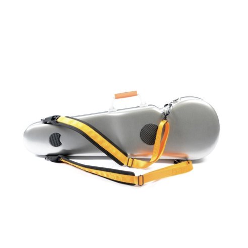 BAM ITALIA DEF2002XLA CUSTODIA HIGHTECH LA DEFENSE CONTOURED PER VIOLINO - BRUSHED ALUMINUM
