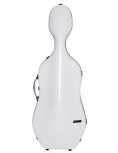 BAM ITALIA SUP1005XLWN CUSTODIA HIGHTECH SUPREME ICE IN POLICARBONATO PER VIOLONCELLO - WHITE - BLACK VERSION