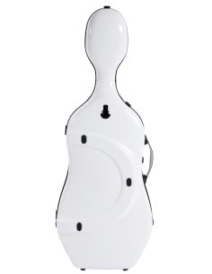 BAM ITALIA SUP1005XLWN CUSTODIA HIGHTECH SUPREME ICE IN POLICARBONATO PER VIOLONCELLO - WHITE - BLACK VERSION 2