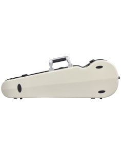 BAM ITALIA SUP2002XLWN CUSTODIA HIGHTECH SUPREME ICE CONTOURED IN POLICARBONATO PER VIOLINO - WHITE - BLACK VERSION 2