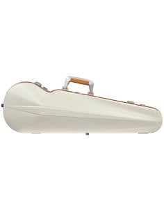 BAM ITALIA SUP2002XLWO CUSTODIA HIGHTECH SUPREME ICE CONTOURED IN POLICARBONATO PER VIOLINO - WHITE - ORANGE VERSION