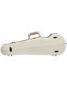 BAM ITALIA SUP2002XLWO CUSTODIA HIGHTECH SUPREME ICE CONTOURED IN POLICARBONATO PER VIOLINO - WHITE - ORANGE VERSION