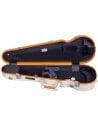 BAM ITALIA SUP2002XLWO CUSTODIA HIGHTECH SUPREME ICE CONTOURED IN POLICARBONATO PER VIOLINO - WHITE - ORANGE VERSION