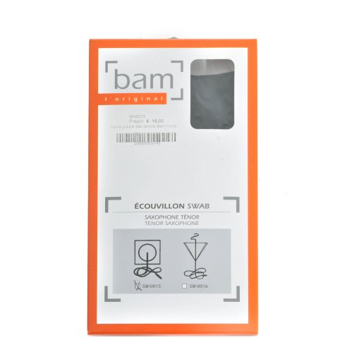 BAM ITALIA SW-0015 PANNO IN MICROFIBRA PER PULIZIA INTERNA PER SAX TENORE - NOIR