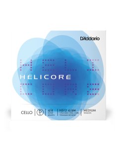 DADDARIO ORCHESTRAL IT H512 4/4M CORDA SINGOLA RE D'ADDARIO HELICORE PER VIOLONCELLO, SCALA 4/4, TENSIONE MEDIA