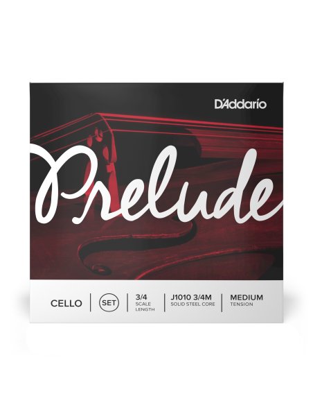 DADDARIO ORCHESTRAL IT J1010 3/4M SET DI CORDE D'ADDARIO PRELUDE PER VIOLONCELLO, SCALA 3/4, TENSIONE MEDIA