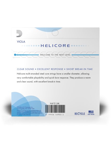 DADDARIO ORCHESTRAL IT H410 LM SET DI CORDE D'ADDARIO HELICORE PER VIOLA, LONG SCALE, TENSIONE MEDIA