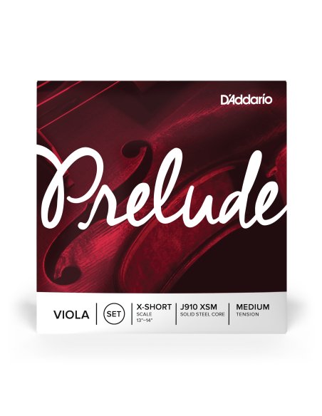 DADDARIO ORCHESTRAL IT J910 XSM SET DI CORDE D'ADDARIO PRELUDE PER VIOLA, EXTRA SHORT SCALE, TENSIONE MEDIA