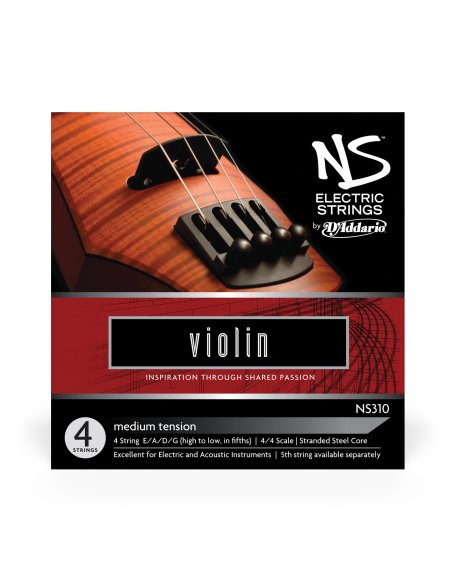 DADDARIO ORCHESTRAL IT NS310 SET DI CORDE D'ADDARIO NS PER VIOLINO ELETTRICO, SCALA 4/4, TENSIONE MEDIA DADDARIO ORCHESTRAL IT NS310 SET DI CORDE D'ADDARIO NS PER VIOLINO ELETTRICO, SCALA 4/4, TENSIONE MEDIA