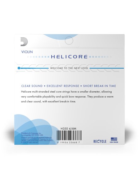 DADDARIO ORCHESTRAL IT H350 4/4M D'ADDARIO HELICORE OCTAVE - MUTA DI CORDE PER VIOLINO, SCALA 4/4, TENSIONE MEDIA DADDARIO ORCHESTRAL IT H350 4/4M D'ADDARIO HELICORE OCTAVE - MUTA DI CORDE PER VIOLINO, SCALA 4/4, TENSIONE MEDIA