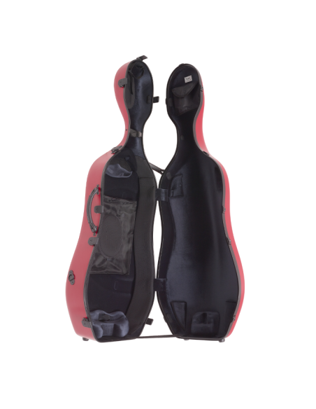 BAM ITALIA 1001SWRG CUSTODIA CLASSIC PER VIOLONCELLO - RUOTE - POMEGRANATE RED BAM ITALIA 1001SWRG CUSTODIA CLASSIC PER VIOLONCELLO - RUOTE - POMEGRANATE RED