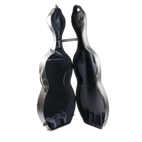 BAM ITALIA 1003XLWN CUSTODIA SHAMROCK HIGHTECH PER VIOLONCELLO - RUOTE - BLACK TEXTURED