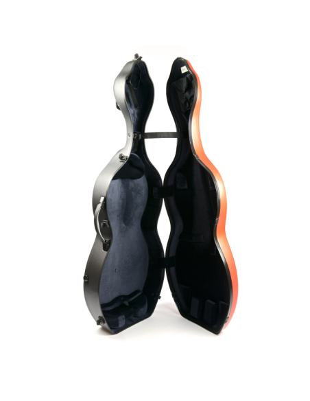 BAM ITALIA 1003XLWORG CUSTODIA SHAMROCK HIGHTECH PER VIOLONCELLO - RUOTE - ORANGEY