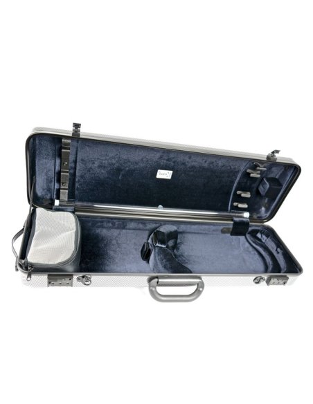 BAM ITALIA 2001XLS CUSTODIA HIGHTECH OBLONG PER VIOLINO - METALLIC SILVER BAM ITALIA 2001XLS CUSTODIA HIGHTECH OBLONG PER VIOLINO - METALLIC SILVER