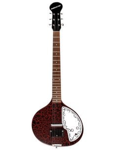 DANELECTRO BABYSITAR RED CRACKLE