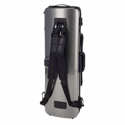 BAM ITALIA 2011XLSC CUSTODIA HIGHTECH OBLONG PER VIOLINO POCKET - SILVER CARBON