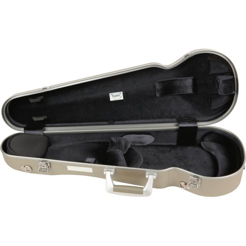BAM ITALIA OP2002XLCS CUSTODIA HIGHTECH L'OPERA CONTOURED PER VIOLINO - POLICARBONATO - CHAMPAGNE - SILVER