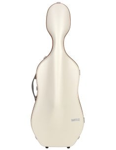BAM ITALIA SUP1005XLWO CUSTODIA HIGHTECH SUPREME ICE IN POLICARBONATO PER VIOLONCELLO - WHITE - ORANGE VERSION