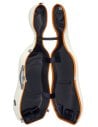 BAM ITALIA SUP1005XLWO CUSTODIA HIGHTECH SUPREME ICE IN POLICARBONATO PER VIOLONCELLO - WHITE - ORANGE VERSION