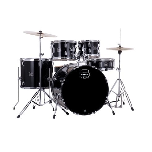 MAPEX IT CM5294FTCDK COMET ROCK 5 PEZZI DARK BLACK CON PIATTI