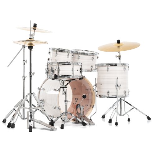 PEARL EXX705NBR/C777 EXPORT 5 PCS SET SLIPSTREAM WHITE + CYMBALS