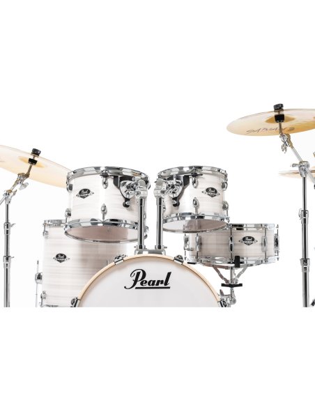 PEARL EXX705NBR/C777 EXPORT 5 PCS SET SLIPSTREAM WHITE + CYMBALS