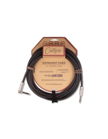 CARRY ON CARRY-ON-CABLE-6M-SA - INSTRUMENT CABLE 6M DRITTO/ANGOLATO CARRY ON CARRY-ON-CABLE-6M-SA - INSTRUMENT CABLE 6M DRITTO/ANGOLATO