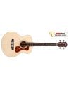 GUILD ITALIA JUMBO JR BASS FLAME MAPLE ANTIQUE BLONDE SATIN