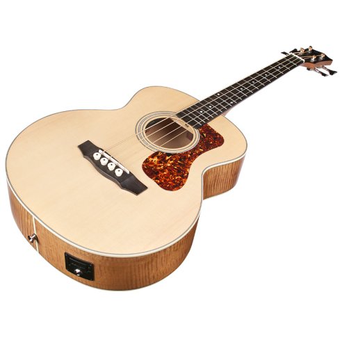 GUILD ITALIA JUMBO JR BASS FLAME MAPLE ANTIQUE BLONDE SATIN