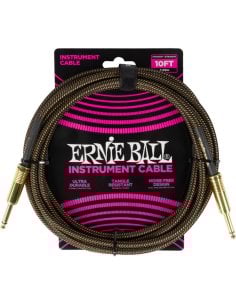 Ernie Ball 6428 Braided Cables Pay Dirt 3m
