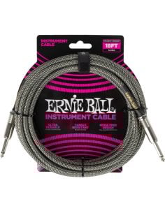 Ernie Ball 6433 Braided Cables Silver Fox 5,5 m