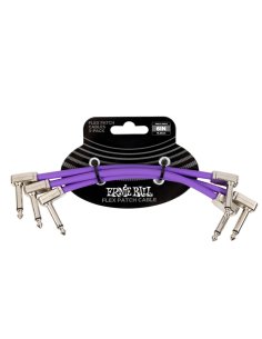 Ernie Ball 6452 Flex Patch Cable Purple 15cm 3pk