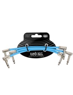 Ernie Ball 6460 Flex Patch Cable Blue 15cm 3pk