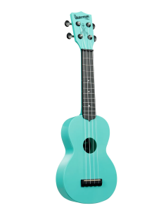 Kala KA-R-WMG-BL-S - \'\'Beach\'\' - ukulele soprano Aqua Mist (Glow in the Dark), Recycled - c/borsa