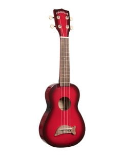 Kala MK-SD/RDBURST - \'\'Dolphin\'\' - ukulele soprano - Red Burst - c/borsa