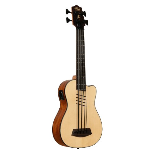 Kala UBASS-HH-SSMHG-FS - \'\'Artist Signature\'\' - Hutch Hutchinson - U-BASS Solid Spruce Top Mahogany elettrificato - c/borsa