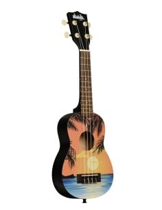 Kala UK-TROPDAY - \'\'Graphic Top\'\' - ukulele soprano Tropical Day - c/borsa