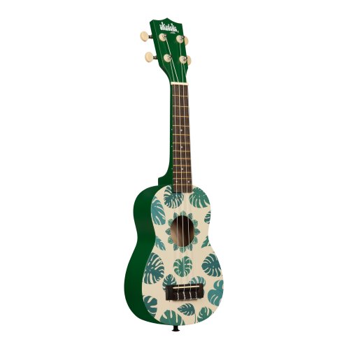 Kala UK-MONSTERA - \'\'Graphic Top\'\' - ukulele soprano Monstera - c/borsa