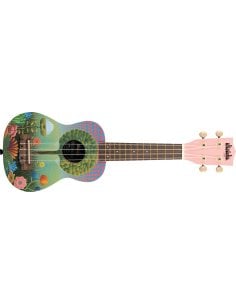 Kala UK-UKETOPIA - \'\'Graphic Top\'\' - ukulele soprano Uketopia - c/borsa